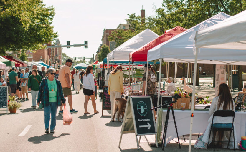 THE OPENING OF THE FARMERS MARKET